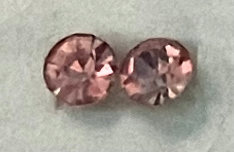 Rhinestone Everyday Earrings Nylon Post 6mm, 10 colors