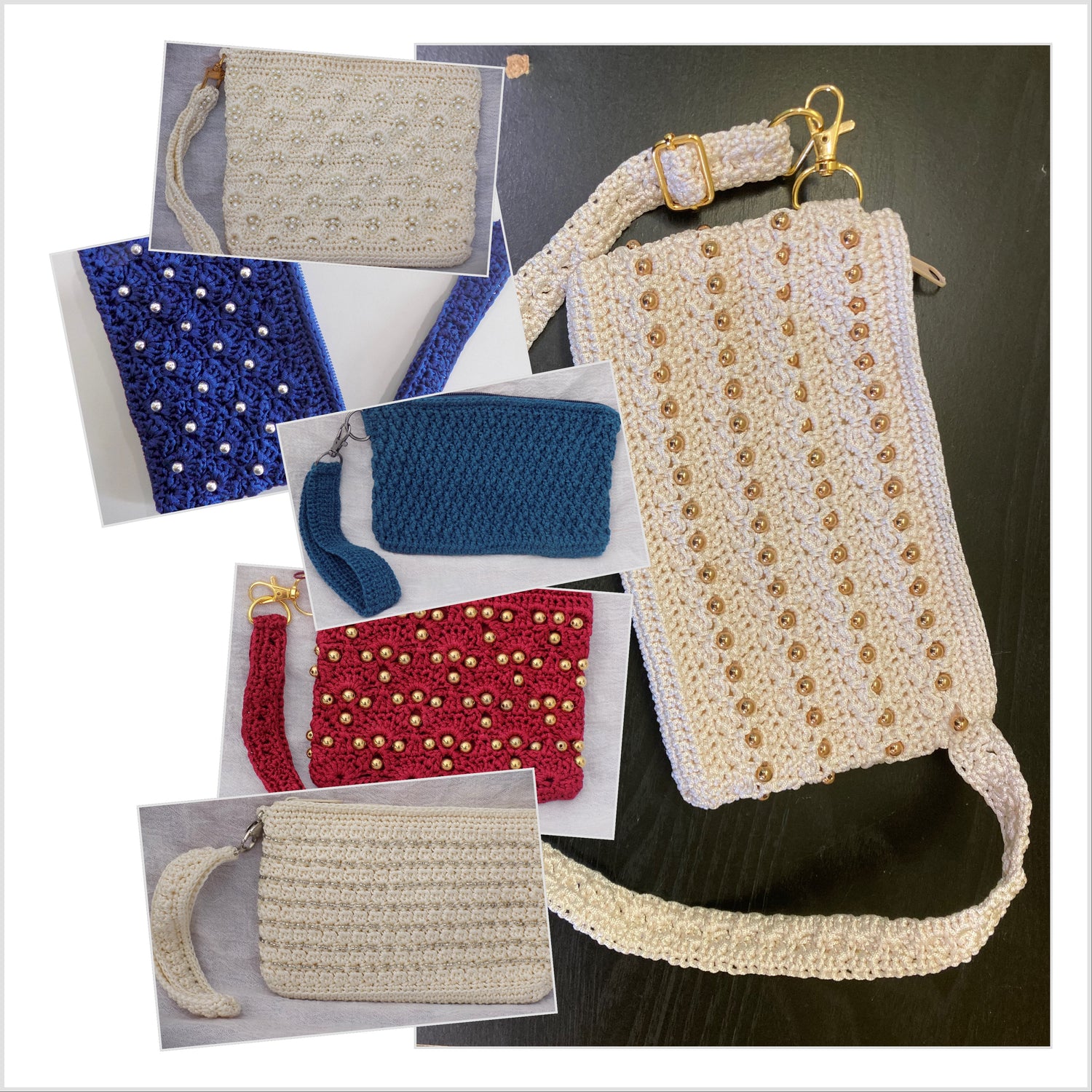 Premium Beaded Crochet Handbag Collection