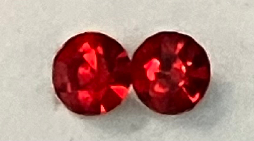 Rhinestone Everyday Earrings Nylon Post 4mm, 12 colors