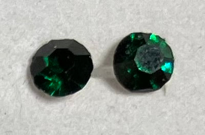 Rhinestone Everyday Earrings Nylon Post 5mm, 12 colors