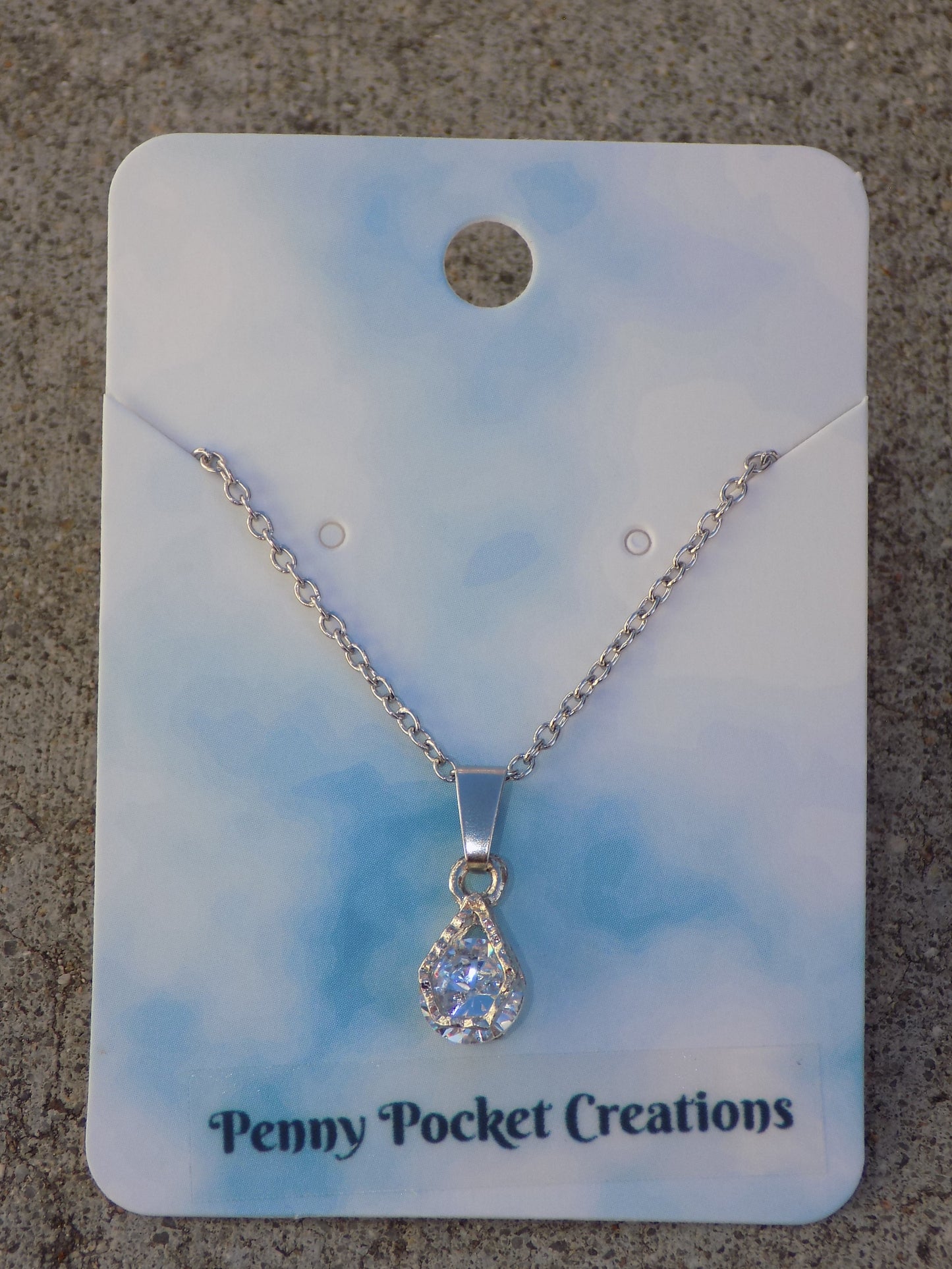 Silvery Alloy Hollow Frame Shapes Rhinestone Charm Pendant Necklaces