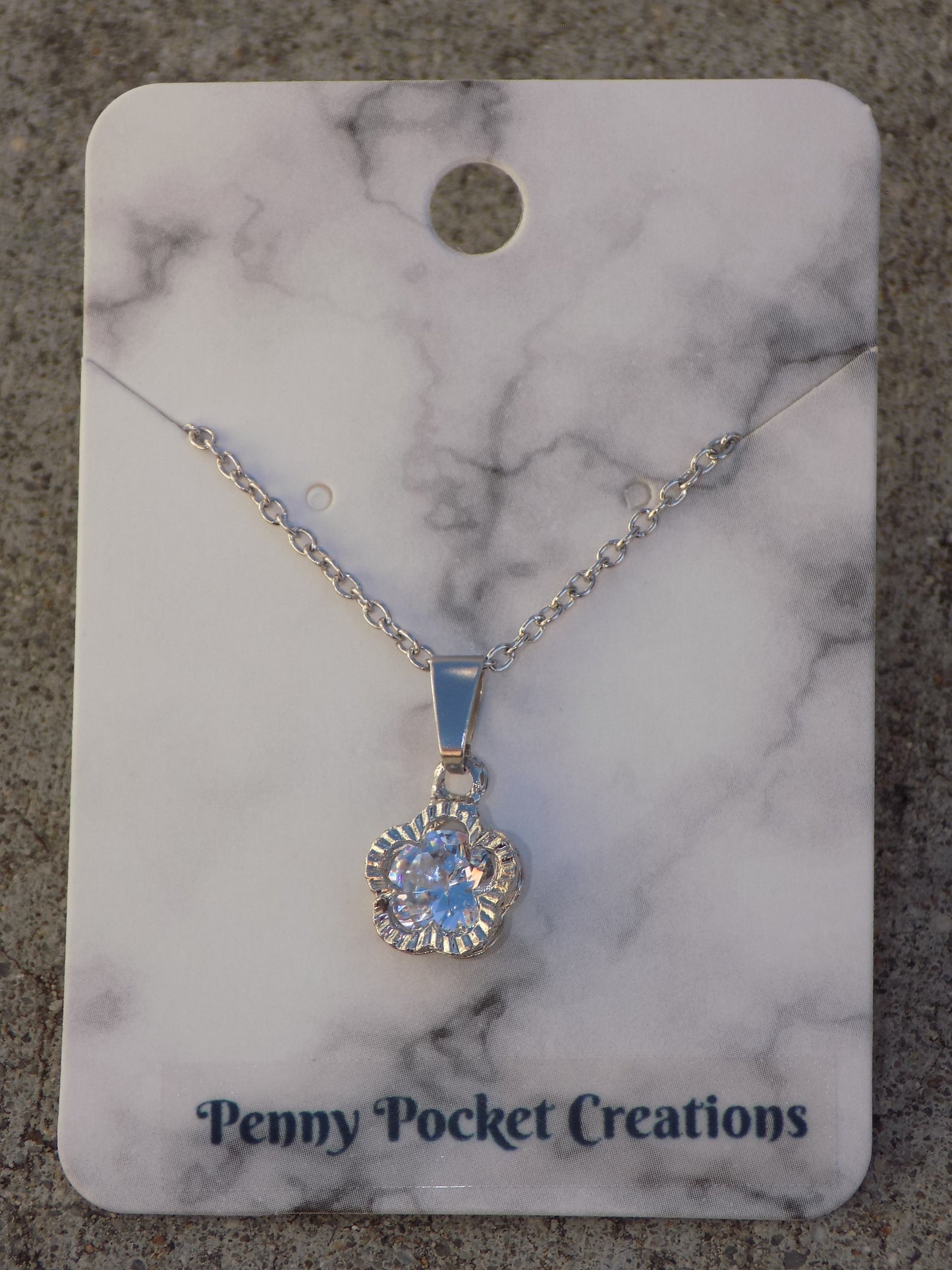 Silvery Alloy Hollow Frame Shapes Rhinestone Charm Pendant Necklaces